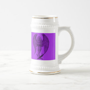 Gelsvart och lila design sejdel