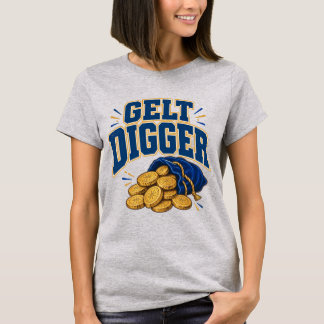 Gelt Digger Rolig Hanukkah Chokladmyntpåse T Shirt