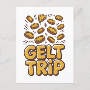 Gelt Resa Funny Hanukkah Jewish Jew Hebrew Culture Meddelande Vykort