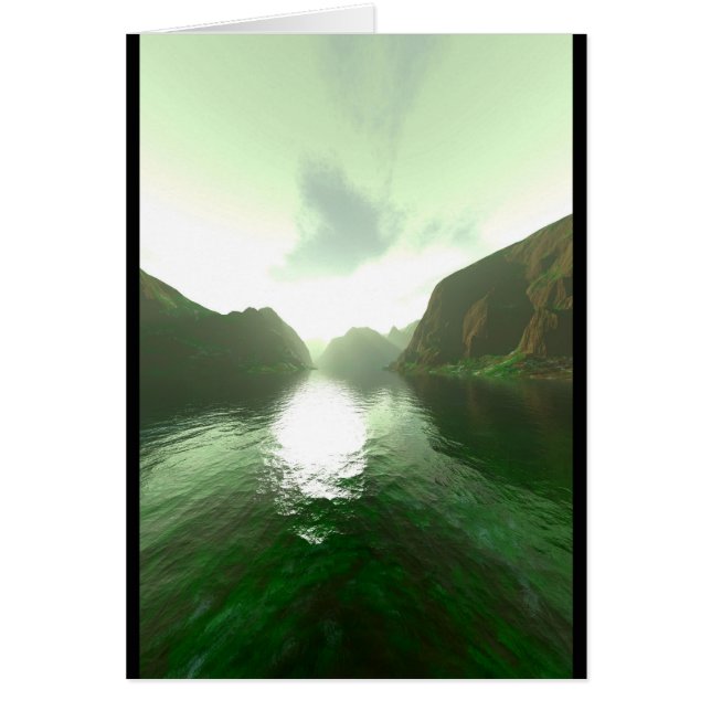 Gelthane flod (kortet) hälsningskort (Framsidan)