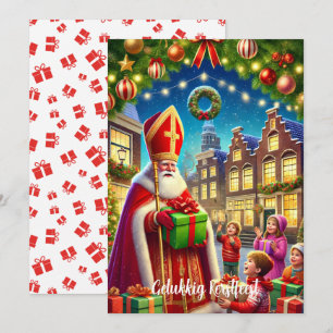 "Gelukkig Kerstfeest" Vintage Nederländska julen