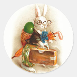 Gelukkig Paaschfeest Dutch Vintage Påsk Runt Klistermärke