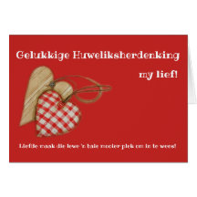 Gelukkige Huweliksherdenking mitt liv!