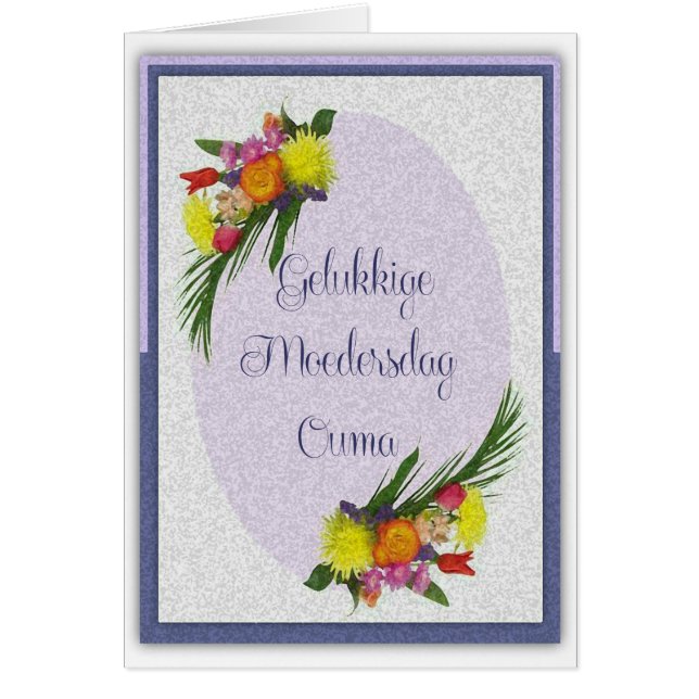 Gelukkige Moedersdag Ouma Hälsningskort (Framsidan)