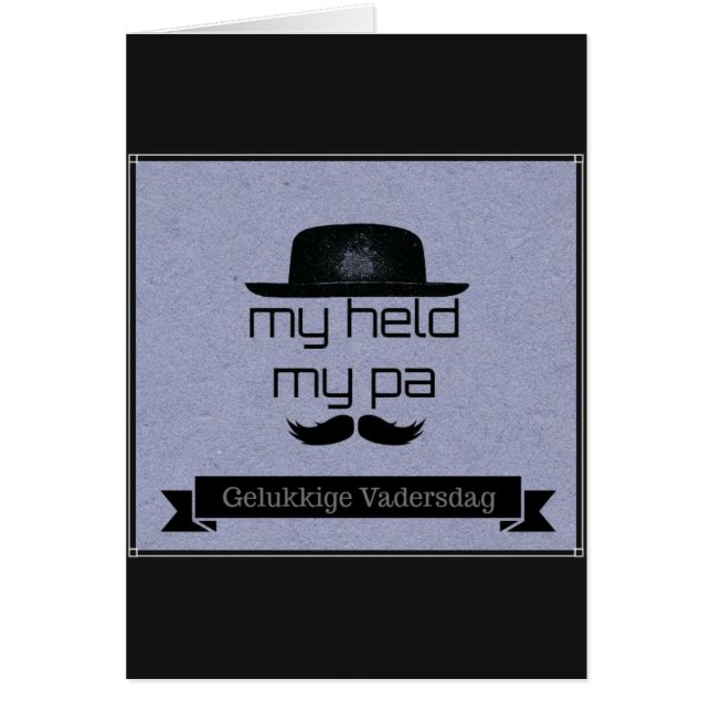 Gelukkige Vadersdag Hälsningskort (Framsidan)