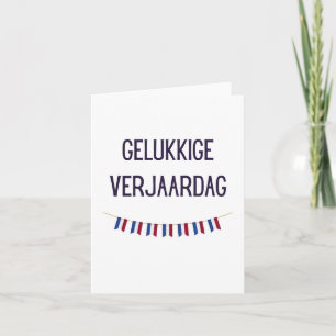 Gelukkige verjaardag, Dutch happy birthday Kort