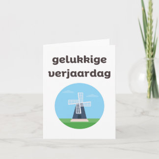 Gelukkige verjaardag, Dutch happy birthday Kort