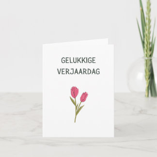 Gelukkige verjaardag, Dutch happy birthday Kort