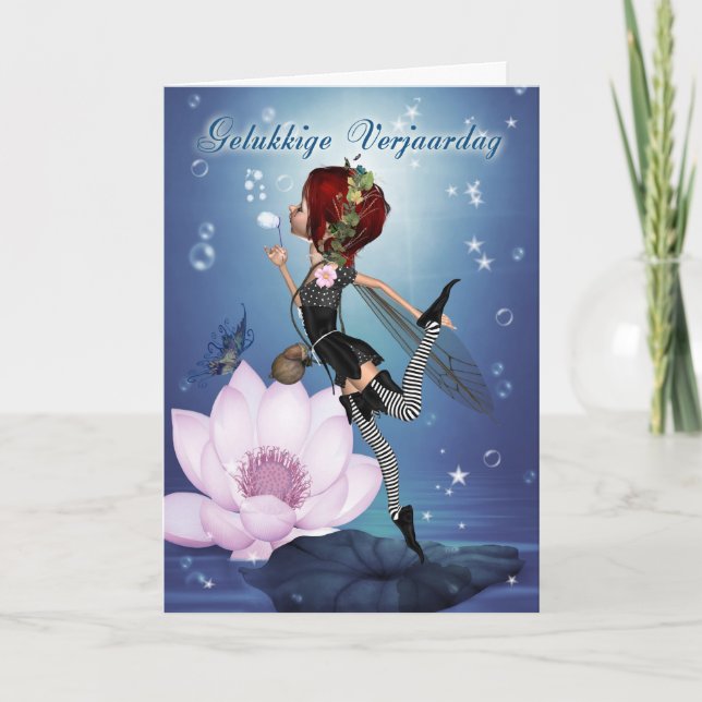 Gelukkige Verjaardag, Flemish - holländsk Kort (Framsida)