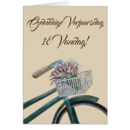 Gelukkige Verjaarsdag 18 vandag! Hälsningskort