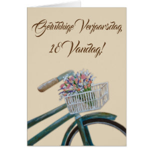 Gelukkige Verjaarsdag 18 vandag! Hälsningskort