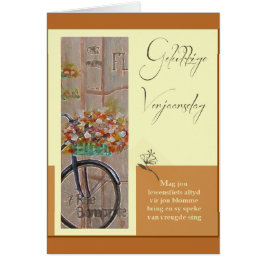 Gelukkige Verjaarsdag Hälsningskort