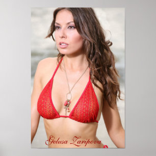Gelusa Zaripova - Poster av röddräkt