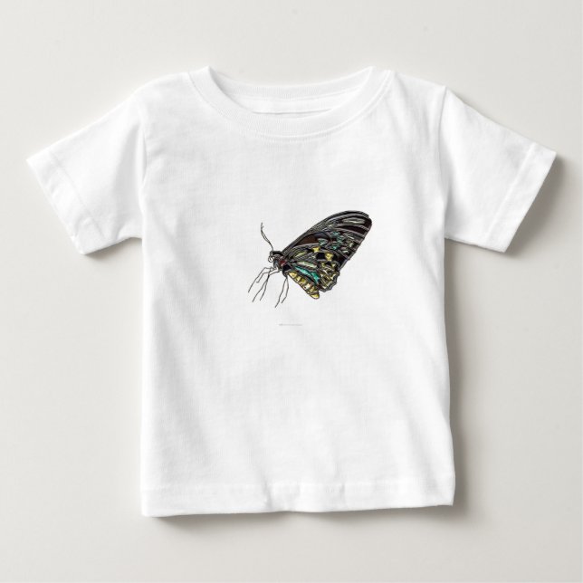 Gem Black Butterfly T Shirt (Framsida)