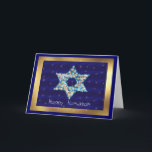 Gem dekorerad davidsstjärna helgkort<br><div class="desc">Gems och sparklies som är fyllnads- i forma av davidsstjärnan,  gör detta en mycket speciell gåva för dig eller vänner och familjen denna Hanukkah.</div>