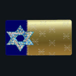 Gem dekorerade David Star Fraktsedel<br><div class="desc">Gems och gnistor som fyller i form av David Star gör detta till en mycket speciell gåva till dig själv eller vänner och familj i Hanukkkah.</div>