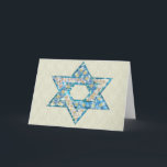 Gem dekorerade David Star Helgkort<br><div class="desc">Konst som ritas för att likna ädelstenar och gnistor fylls i form av David Star för att göra detta till en mycket speciell gåva till dig själv eller vänner och familj i Hanukkah.</div>