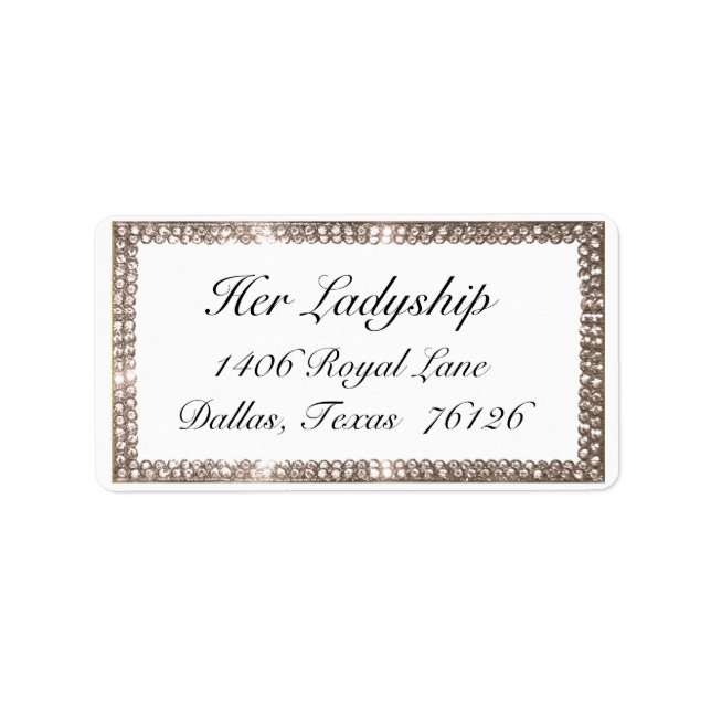 Gem för en adressetikett (Framsidan)