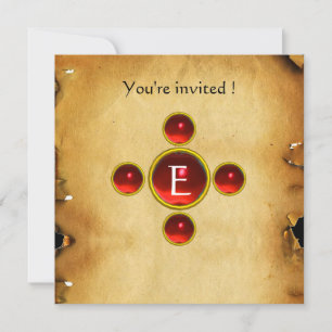 Gem kor 1:a Heligan Communion/Christening red Inbjudningar