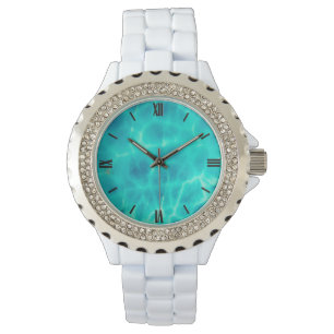 Gem Stone Mönster, Blue Atlantis Stone Women's Armbandsur
