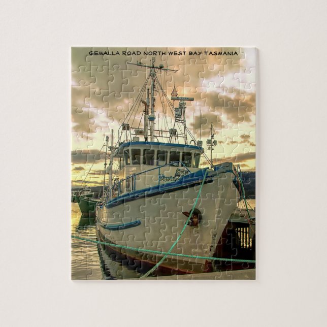 Gemalla Road North Väster Bay Tasmania Pussel (Vertikal)