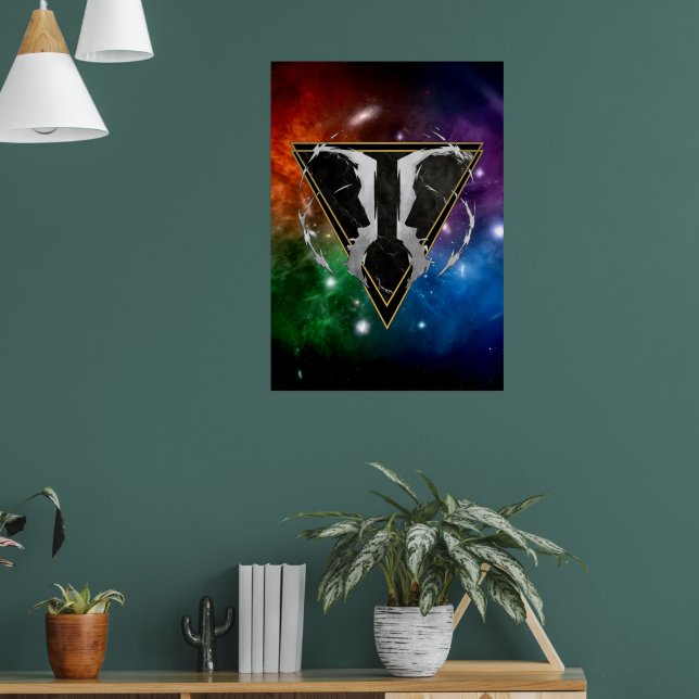 Gémeaux Zodiaque Cadeau Astrologie Poster (Vardagsrum 1)