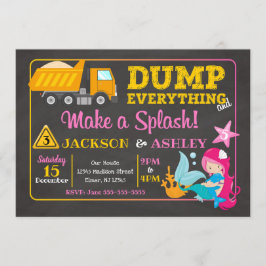 Gemensam födelsedaginbjudan för konstruktion och inbjudningar