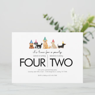 Gemensam Födelsedagsfest - Flotttema Inbjudningar