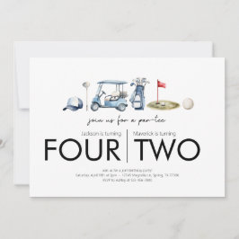 Gemensam Födelsedagsfest - Låt oss garanti - Golft Inbjudningar