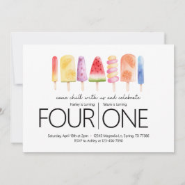 Gemensam Födelsedagsfest - Party-tema Inbjudningar