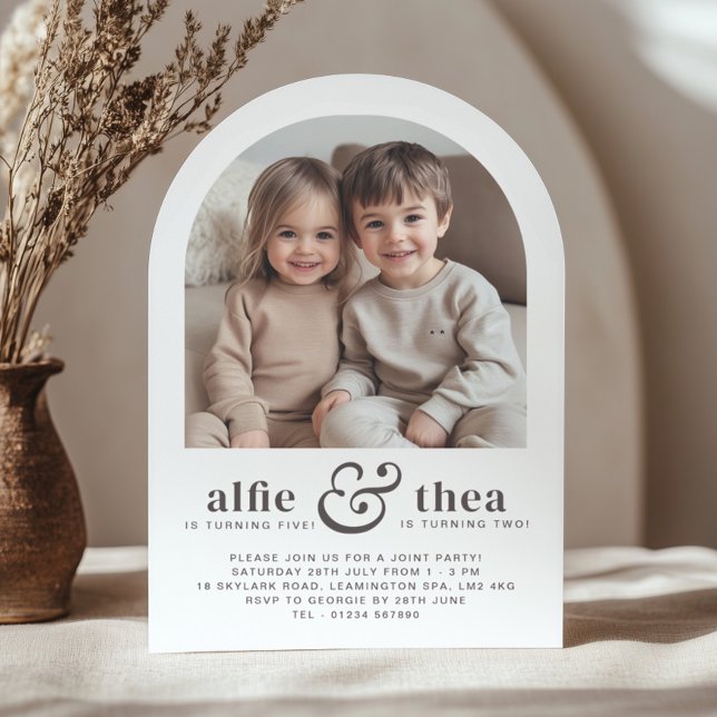 Gemensam födelsedagsinbjudan inbjudningar (Skapare uppladdad)