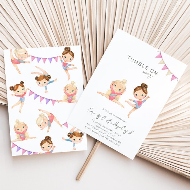 Gemensam inbjudan till Gymnastics Birthday (Skapare uppladdad)