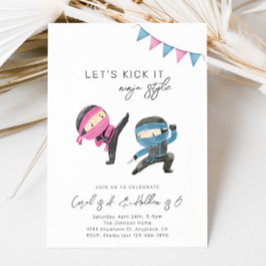 Gemensam inbjudan till Ninja-födelsedag | Syskon f