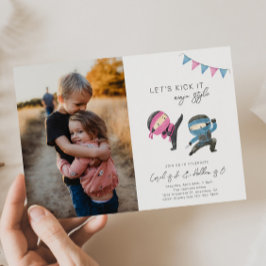 Gemensam inbjudan till Ninja-födelsedag | Syskon f