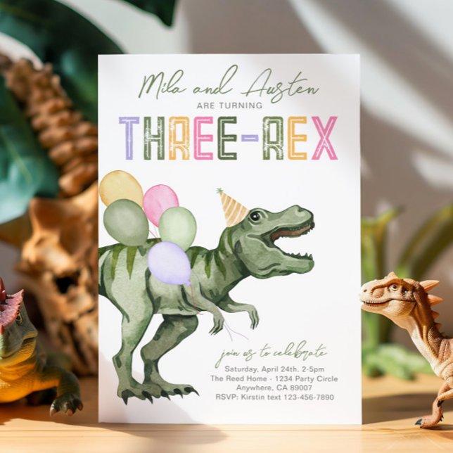 Gemensam inbjudan till tre-Rex-dosinosaurer på föd (Skapare uppladdad)