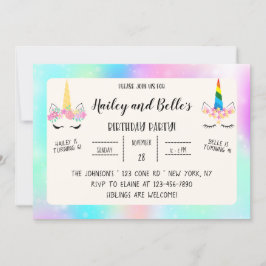 Gemensam inbjudan till Unicorn Birthday