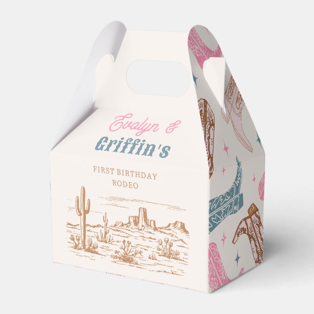 Gemensamma favoritrutor för Western Födelsedagsfes Presentaskar (Framsidan Sidan)