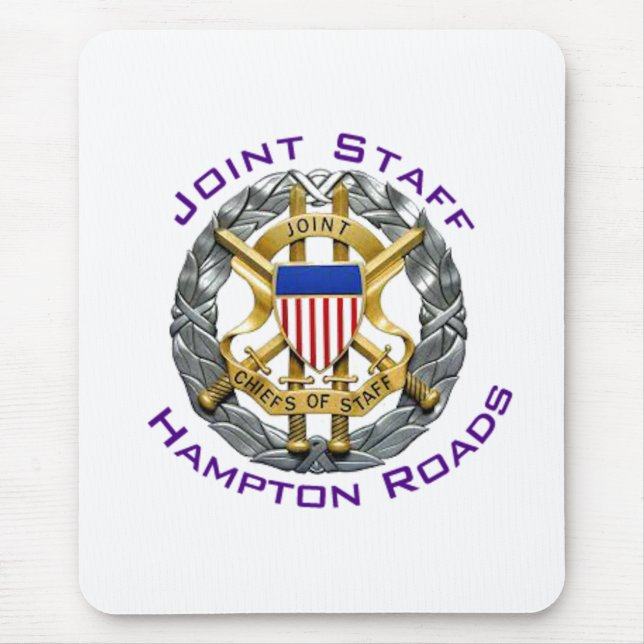 Gemensamma staben - Hampton Roads Mousepad (Lodrät Musmatta (Framsidan)