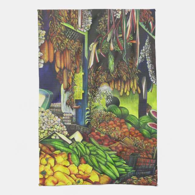 Gemensamma trådar för mänskliga interaktioner kökshandduk (Vertikal)