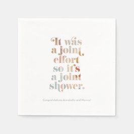 Gemensamt ansträngningspar Barnskor Pappersservett