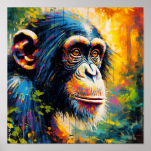 GEMENSAMT CHIMPANZEE 9 POSTER