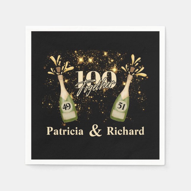 Gemensamt födelsedag Dubblan Firande Två gånger i  Pappersservett (Framsidan)