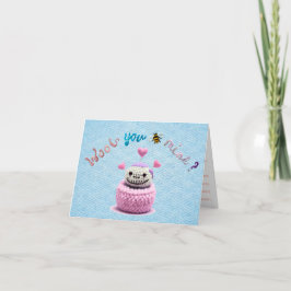 Gemensamt Joe Wooly Valentine Day Card Kort