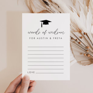 Gemensamt Studenten-Ord för visdomskort Inbjudningar