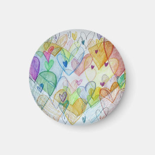 Gemenskapens hörnstenar Art Rainbow Fridge Magnets Magnet