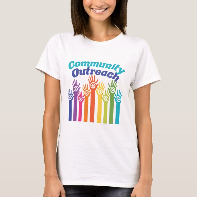Gemenskapens program för externa tjänster till stö t shirt (Framsida)