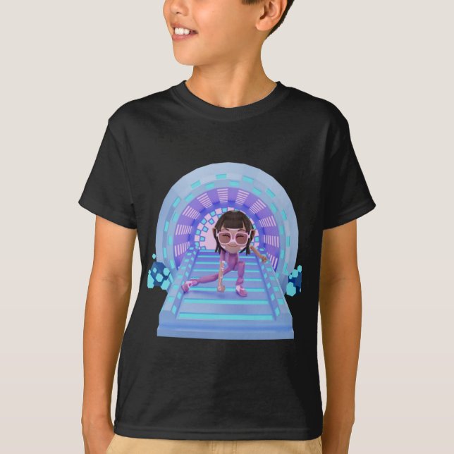 "Geming T-Shirt: Sparkling Stil för barn!" T Shirt (Framsida)