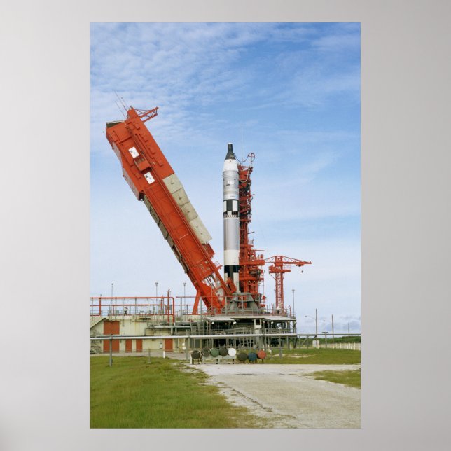 Gemini 11 på lanseringspadden poster (Framsidan)