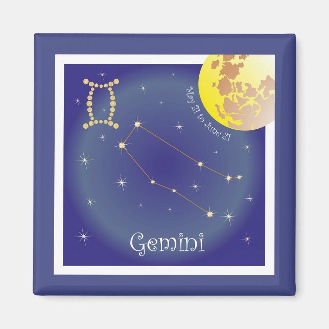 Gemini 21-21 juni Magnet (Framsidan)