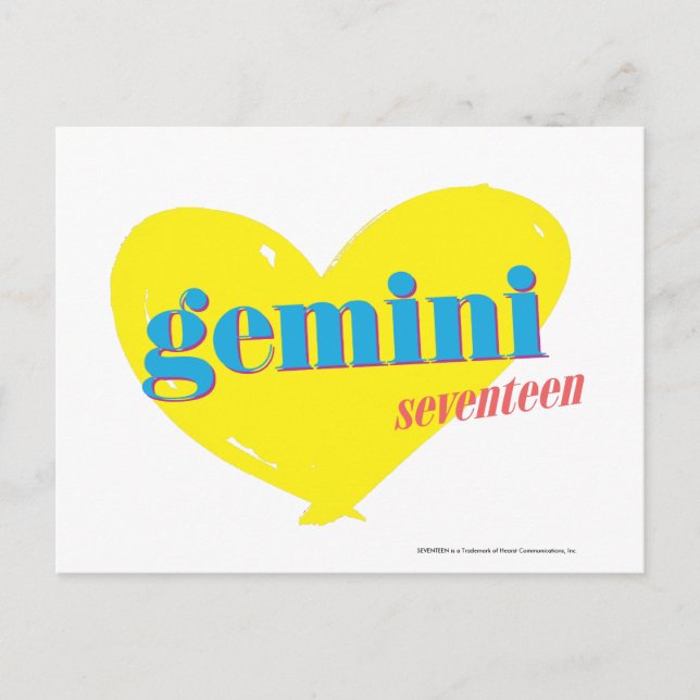 Gemini 3 vykort (Framsida)